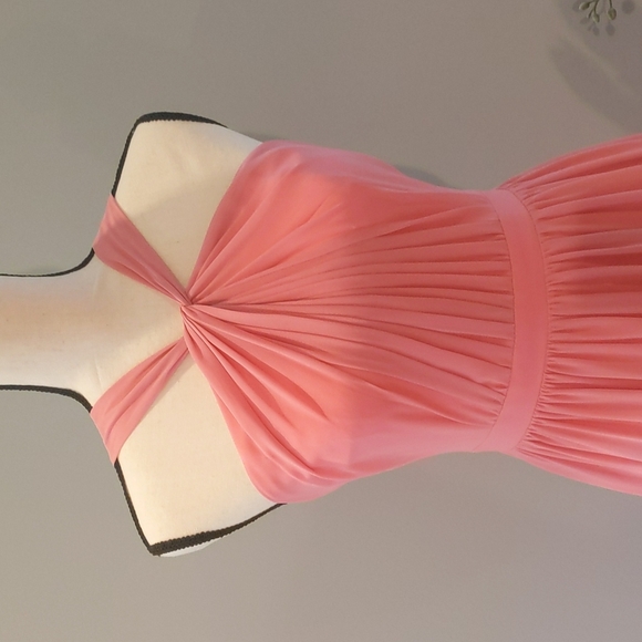 #LEVKOFF Halter Chiffon A-Line Gown - Size 4 - Picture 3 of 11